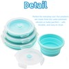 Ristpal 4pack Collapsible Silicone Food Storage Container Set，Multi-Use