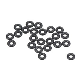 PATIKIL 100pcs Nitrile Rubber O-Rings 3.8mm Outside Diameter 1.8mm Inner Diameter 1mm Wide Metric Seal Gasket Faucet Pipe Auto Repair Black