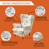 NILUOH Wingback Chair Slipcovers 2-Piece Stretch Spandex Wing Chair Covers