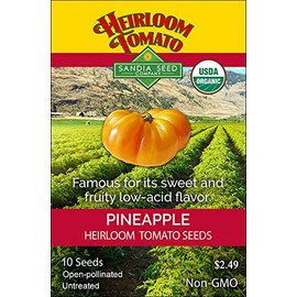 Pineapple Heirloom Tomato - 10 Seeds - Organic and Non-GMO