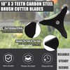 10" x 3 Teeth Carbon Steel Brush Cutter Blades &