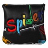 Golf Square Mallet Putter Cover Magnetic Heel-Shaft Headcovers Colorful Spider