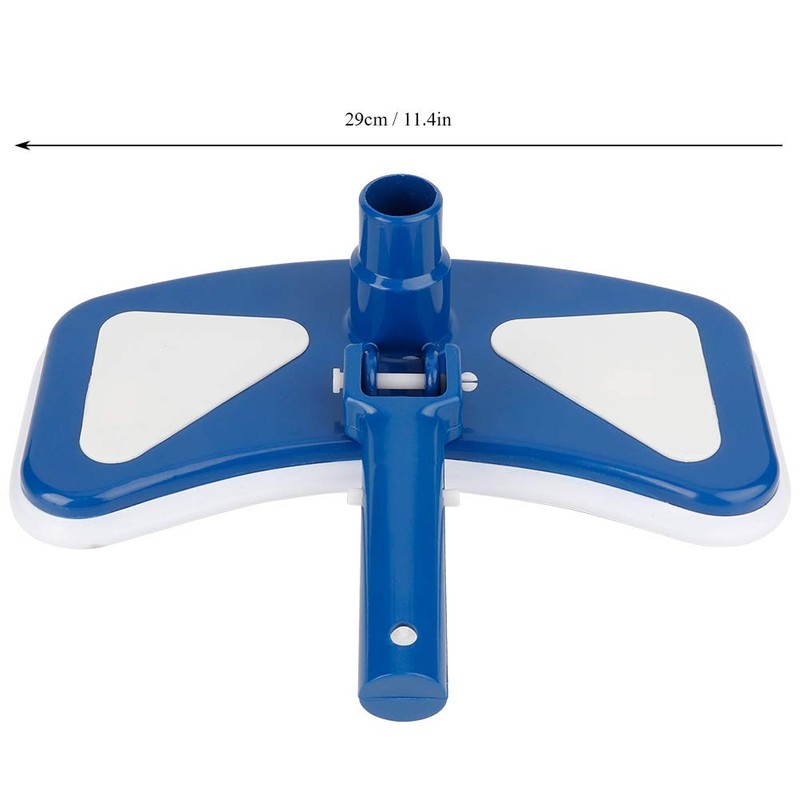 Pool Vacuum Head, 12'' Swimming Pool Curved Blue and White