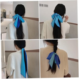 OATIPHO 1Pc Polyester Hair Scarf Scrunchie with Bowknot Versatile Hair Band for Women for Any Occasion Comfortable Durable