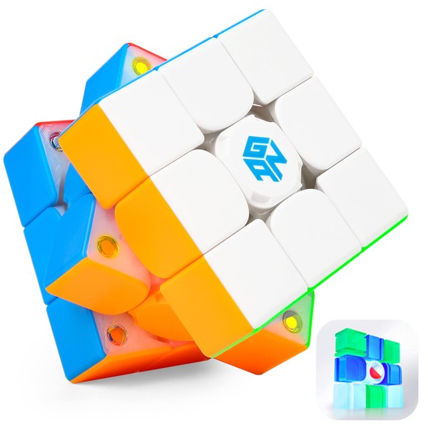 GAN 356 i Carry Speed Cube, GAN Cube 3x3, Magnetic Smart Cube with CubeStation App, Stickerless, Perfect for Beginners, Kids