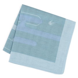 Noren Men's Cotton Linen Handkerchief, 18.5 inches (47 cm), 80% Cotton, 20% Linen, Women's, Cotton Handkerchief, 19.7 inches (50 cm), 100% Cotton, Made in Kyoto, Auspicious Pattern, Auspicious