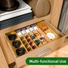 Simple Trending Bamboo Kitchen Drawer Organizer, Expandable Silverware Organizer, Utensil