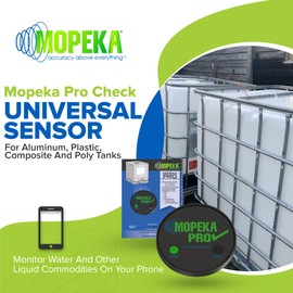 Mopeka Pro Check Universal Sensor with Mount Collar - RV Must Have Accessory to Monitor Outside Gray and Potable Water Tanks from Inside Your Camper - Or Diesel, Oil, 100 Gallon Water and Poly Tanks