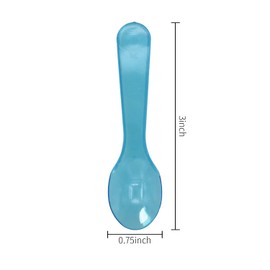 Patty Both 100 Pcs 3" Mini Tasting Spoons Plastic Colored Small Taster Spoon,Tiny Dessert Spoon Assorted Ice Cream Spoons Multi-Color