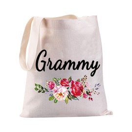 JYTAPP Grammy Tote Bag Grammy Gifts for Grandmother Bag Grandma Birthday Gift Travel Gift Canvas Tote Bag