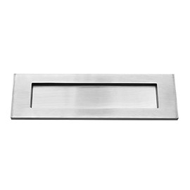 Infinity Decor Victorian Style 10” 250mm Sprung Postal Box Letter Plate in Satin Chrome Ideal for Internal and External Doors 