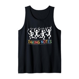 Taking Note Funny Music Art Gag Music Lover for Men Women Tank Top