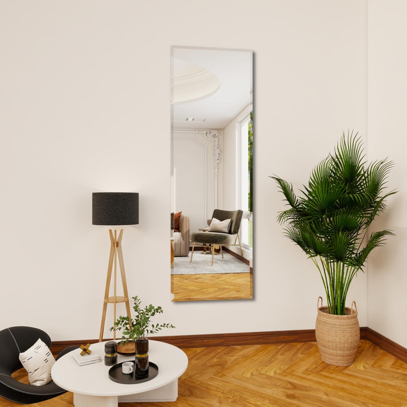 YUNSHANGGE Full Length Mirror Door Hanging, 51X16 Full Length Hanging,Beveled
