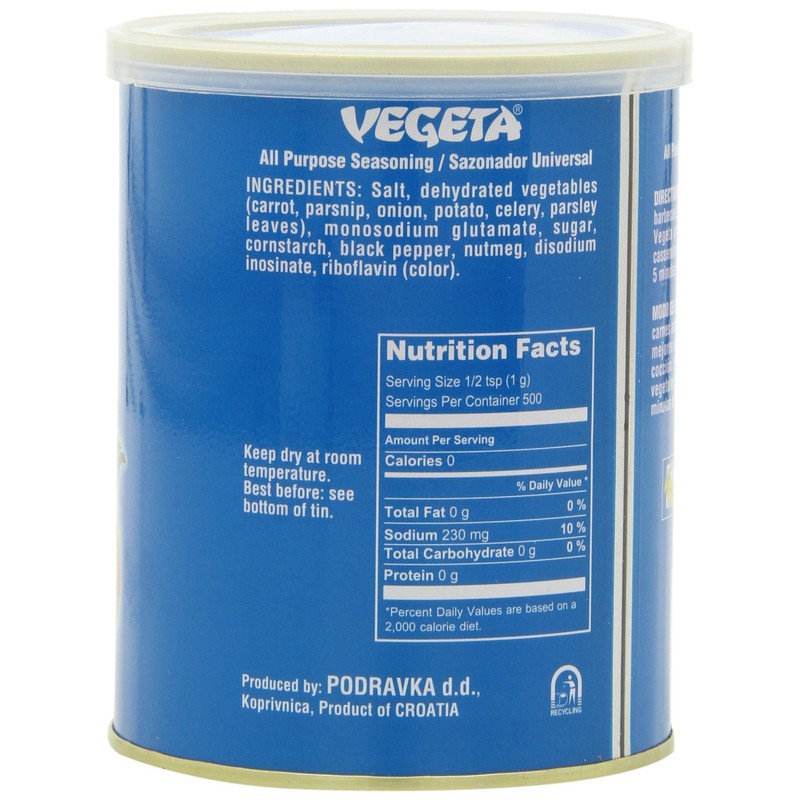 Vegeta Gourmet Seasoning Tin, 17.5-Ounce (Pack of 4)