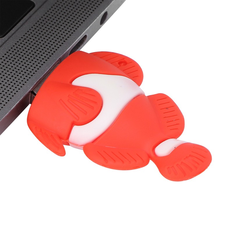 Cartoon U Disk Red Clownfish Appearance High Speed Bulk Storage