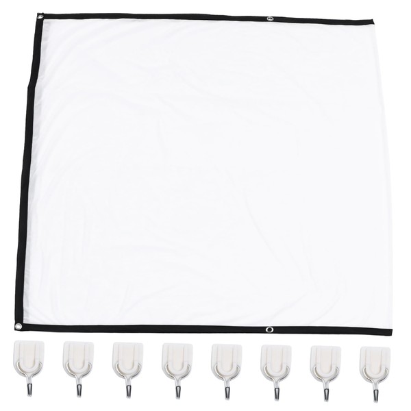 jojofuny Portable Projection Screen Polyester Cloth Home Outdoor Movie Screen
