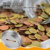 EATHEATY 100Pcs Coin Slot Lids for Mason Jar Canning Jar,