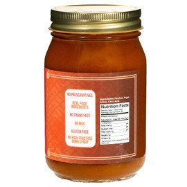 Green Jay Gourmet Peach Butter - All-Natural, Gluten-Free Fruit Spread - Peach Spread with Peaches & Spices - Gourmet Fruit Butter - No Corn Syrup, Preservatives or Trans-Fats - 19 Ounces