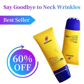 【Deliiston】Caviar Peptide Neck Cream Firming Neck Serum, Roll-on, Targets Sagging Skin and Wrinkles, Smooths Neck Skin, 150g/5.29 oz Beauty Cream - Specification: 2 pieces discount pack