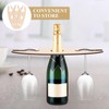 BESTOYARD 3 Pcs Wine Glass Holder Wood Wine Glass Drying