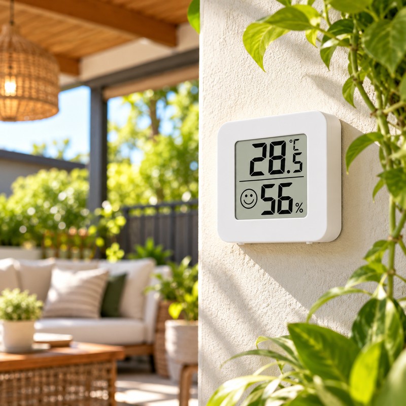 Mini Digital Thermometer Hygrometer for Indoor Rooms – Compact LCD