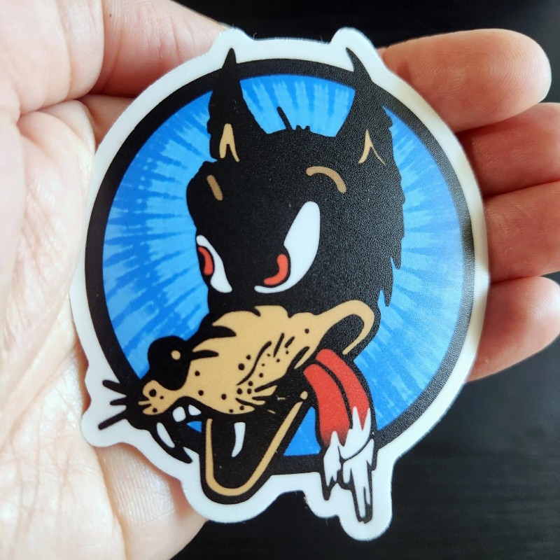 3" Grateful Dead 🐺Dire Wolf Vinyl Jerry Garcia Stickers Decals