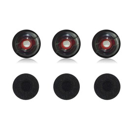 Replacement Original Ear Tip with Foam Covers For Plantronics Voyager 5200 Series / 5210/5220 5200 UC Bluetooth Headsets (Medium)