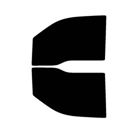 PreCut Front Door Window Tint Kit Compatible with Ford F-150 2004-2008 2 Door Supercab, 35% VLT