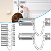 8Pcs Door Chain Lock Stainless Steel Security Chain Lock with