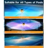 Solar Pool Lights for Inground Pool, 22-Color 5-Mode with Backlit