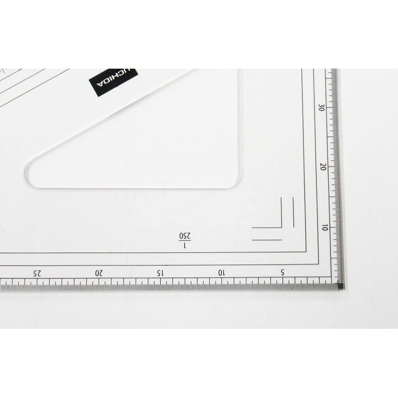 Uchida Triangular Ruler, 0.9 x 0.08 inches (24 x 2
