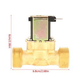 Hilitand G3/4 Brass Electric Solenoid Valve DC 12V Normally Closed 2 Way Water Solenoid Valve Magnetic Pressure Regulating Valve