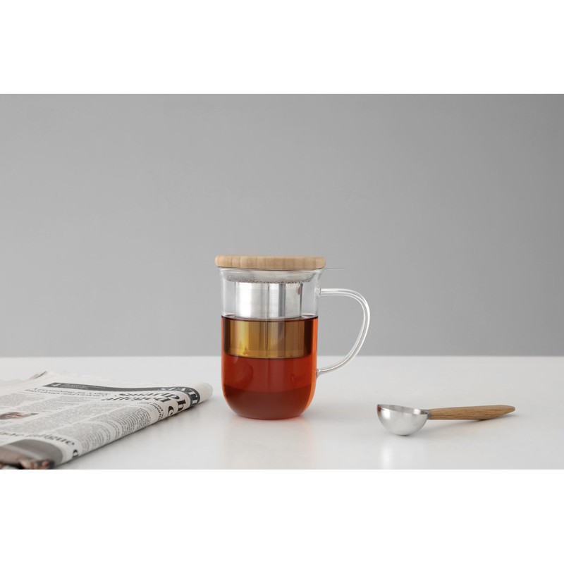 VIVA Minima Balance Glass Infuser Tea Cup - 17 oz