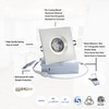 POPANU Canless Recessed Gimbal Downlight Rotatable-Spotlight 5 CCT 4 Inch