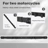 LMRSTOO Adjustable Motorcycle Tie-Down Rack forFull Size Pickups,Adjustable Width from