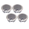 4pcs Stainless Steel Air Vents Louvered Grille Cover Vent Hood