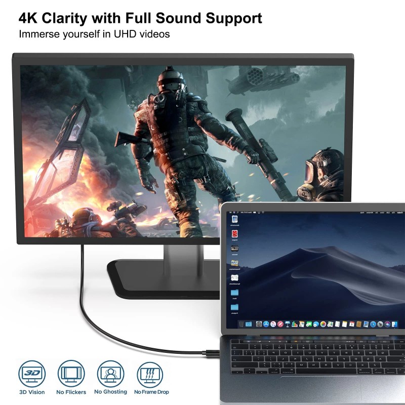 BENFEI USB C to DisplayPort 6 Feet Cable, BENFEI USB