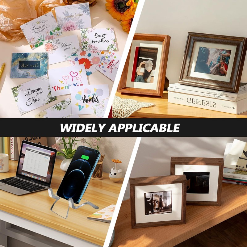 Bonsicoky 24 Pcs Acrylic Easel Display Stands - Versatile Acrylic