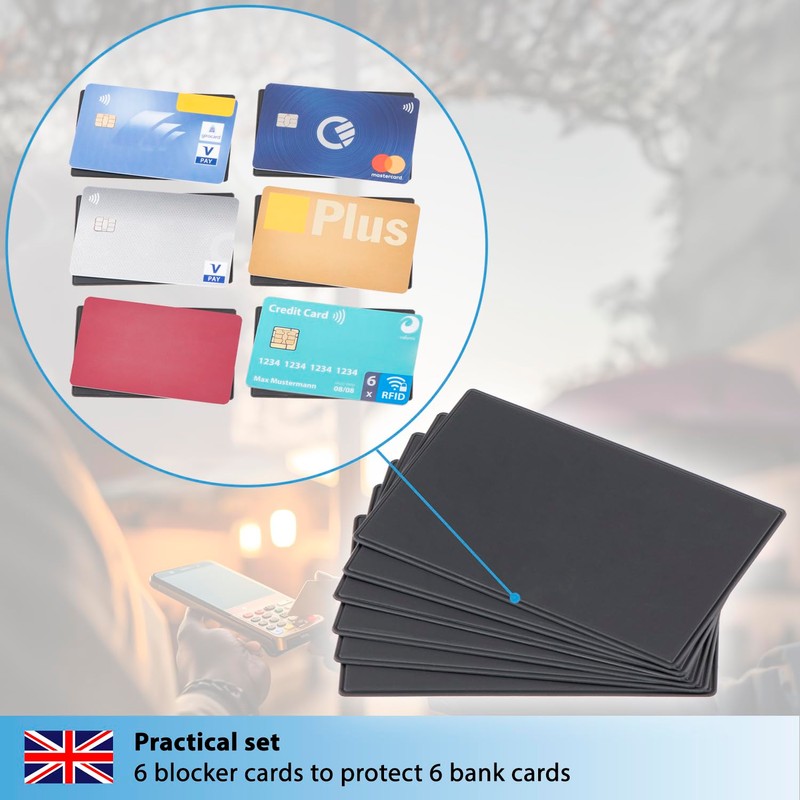 valonic RFID Wallet Shield - Ultra Slim - 6-Pack -