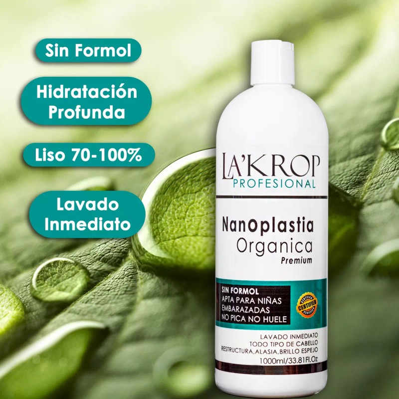 LaKrop Professional Nanoplastia 100% Orgánica Sin Formol No Pica No