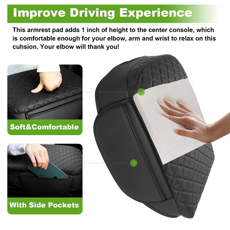 SDPVorn Center Console Cover for Nissan Pathfinder Armrest Cover Console