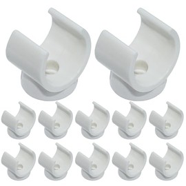 12PIC 1 Inch PEX Clips, 25 mm Pipe Hangers, PEX Tubing Clamps, PVC Water Pipe Support, White Plastic U Pipe Clamp Tools
