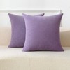 Qanatmz Lavender Cozy Soft Throw Pillow Covers, Light Purple Decorative