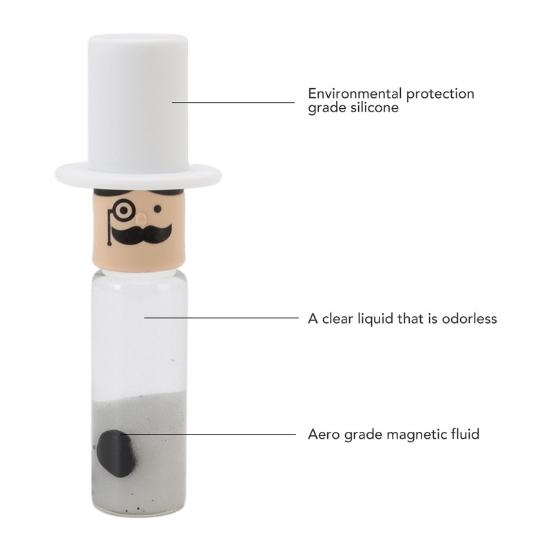 Ferrofluid Display Toy Magnetic Liquid Stress Relief Educational Cylindrical Ferrofluid