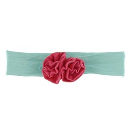 KicKee Pants Solid Flower Headband (Glass with Red Ginger - M)