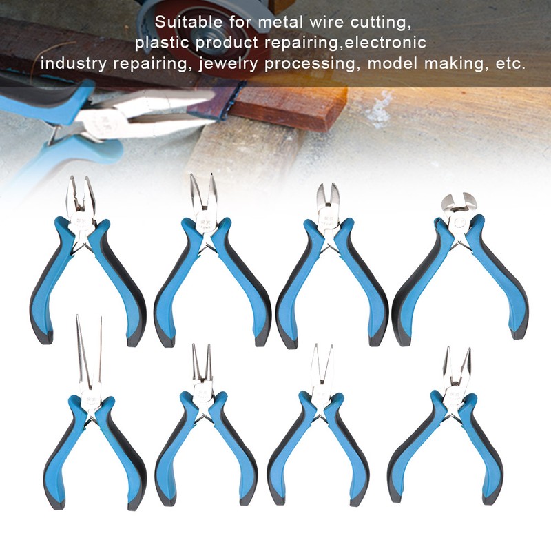 8 Kinds of Jewelry Repair Tool Steel Pliers Wire Cutter