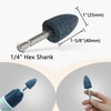 HONGUIS 8 Pcs Cone Shape Mounted Grinding Stone,1/4" Hex Shank,