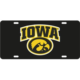 Decorvo College License Plate Acrylic Tag - Car Truck Accessory (Iowa)