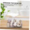Minkissy 1pc Portable Multi-Compartment Makeup Storage Box for Desk Organization