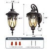 GOALPLUS Outdoor Porch Light with Wall Mount, 18" High Antique